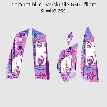 Banda antiderapantă din silicon Warm Rice pentru mouse-ul Logitech G502 — material silicon, proces de stampare metalică, mod de procesare: mapare personalizată, suport instalare pe o singură bucată