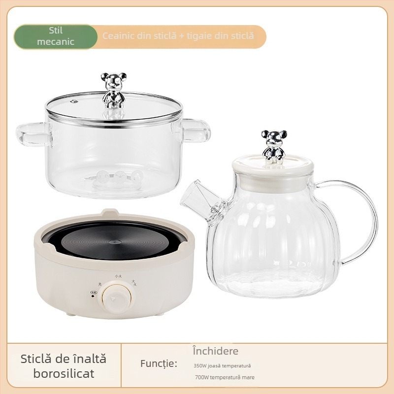 Oală de sănătate pentru ceai - oală multifuncțională de uz casnic, corp din sticlă, model BLH-01, 1.2-1.5L, 220V, 500-1000W