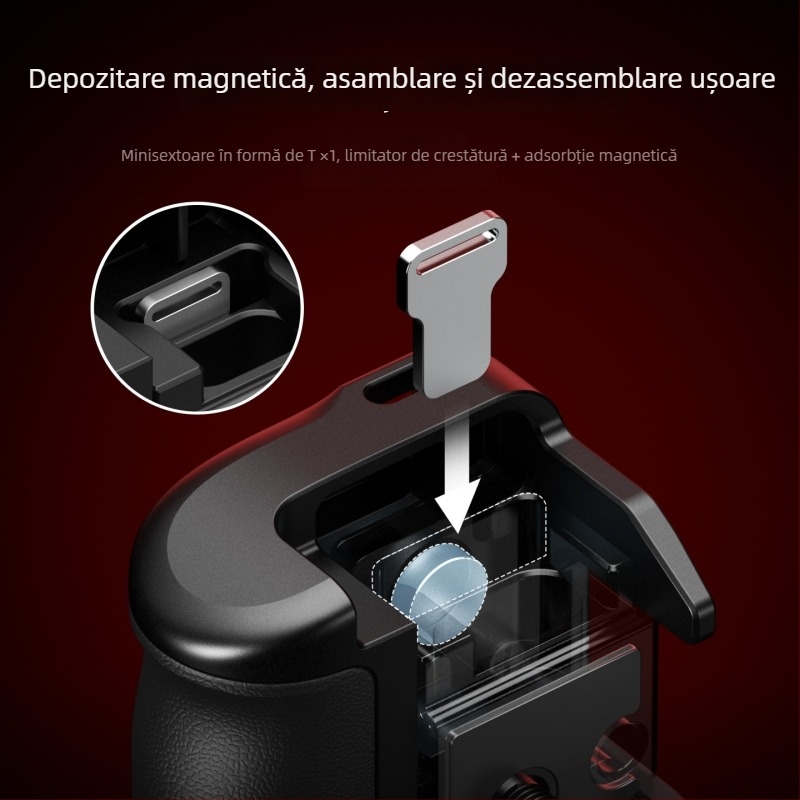 Telesin cușcă din aliaj de aluminiu cu set de mânere pentru DJI Action 3/4/5, fotografie de stradă