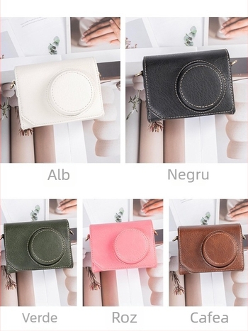 Geantă pentru aparat foto din PU, stil geantă, căptușeală PU, design unisex