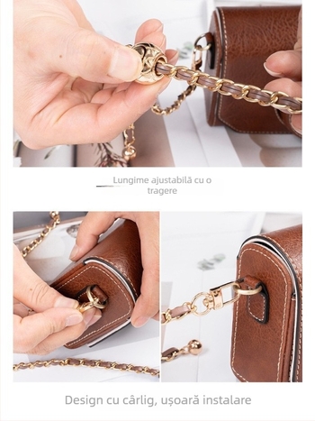 Geantă pentru aparat foto din PU, stil geantă, căptușeală PU, design unisex