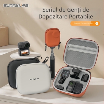Geantă de depozitare din piele Sunnylife On-b0101 pentru DJI Osmo Nano – compatibilă cu NANO, în stoc, set complet