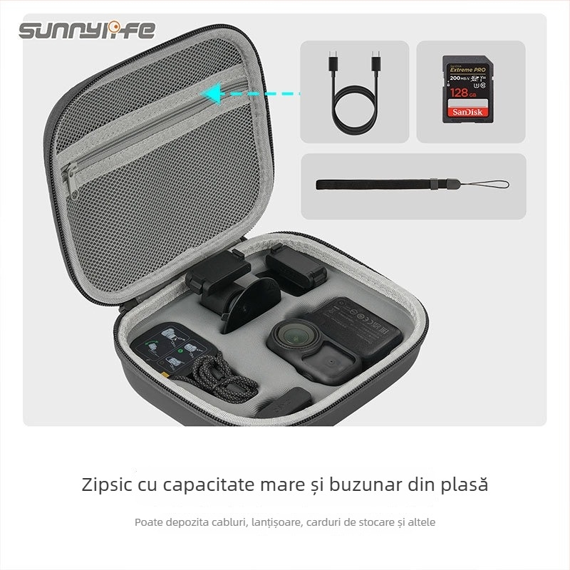 Geantă de depozitare din piele Sunnylife On-b0101 pentru DJI Osmo Nano – compatibilă cu NANO, în stoc, set complet