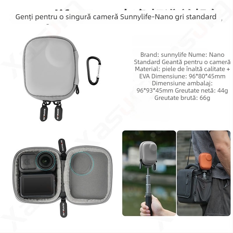 Geantă de depozitare din piele Sunnylife On-b0101 pentru DJI Osmo Nano – compatibilă cu NANO, în stoc, set complet
