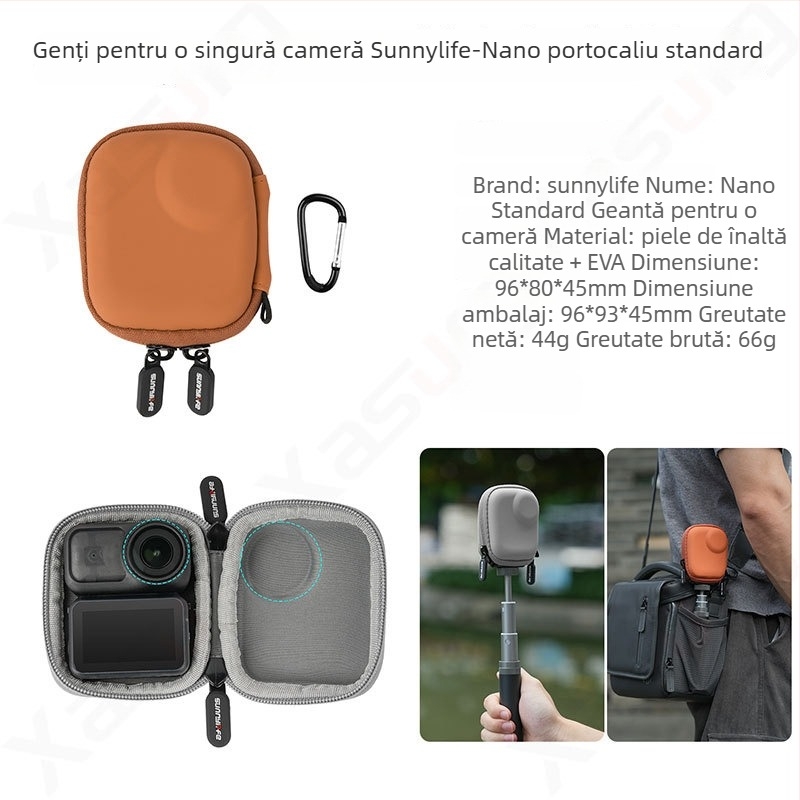 Geantă de depozitare din piele Sunnylife On-b0101 pentru DJI Osmo Nano – compatibilă cu NANO, în stoc, set complet