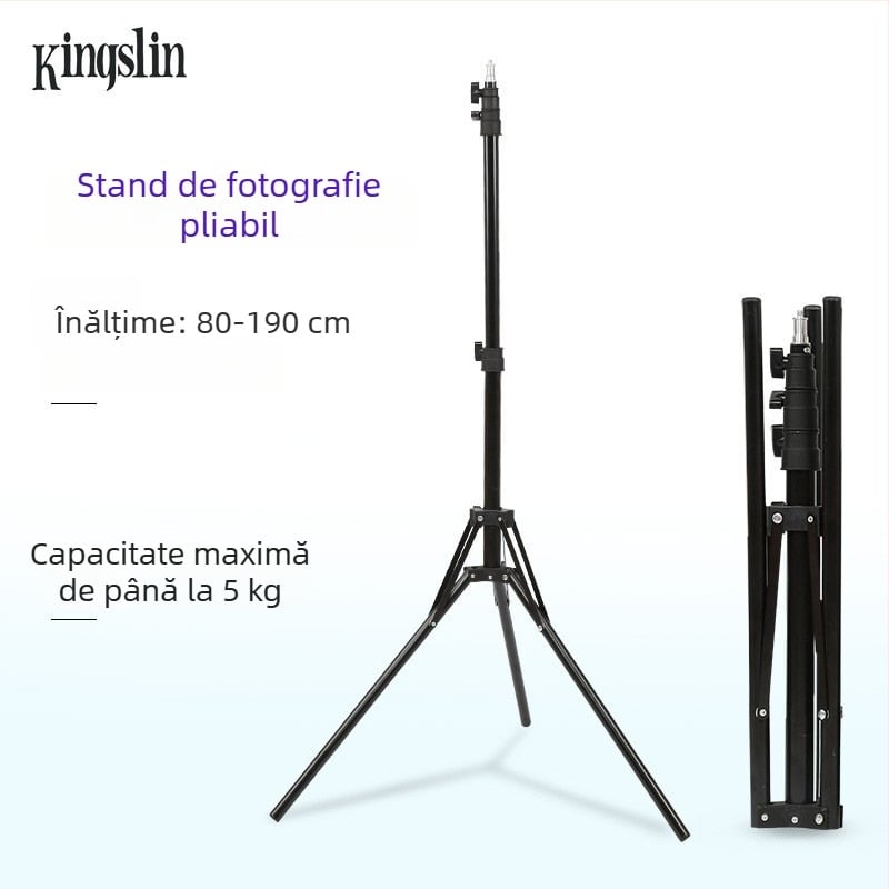 Lampă profesională pentru fotografie, sursă de lumină 200W, 110-220V, dimabilă, reglaj intensitate luminoasă