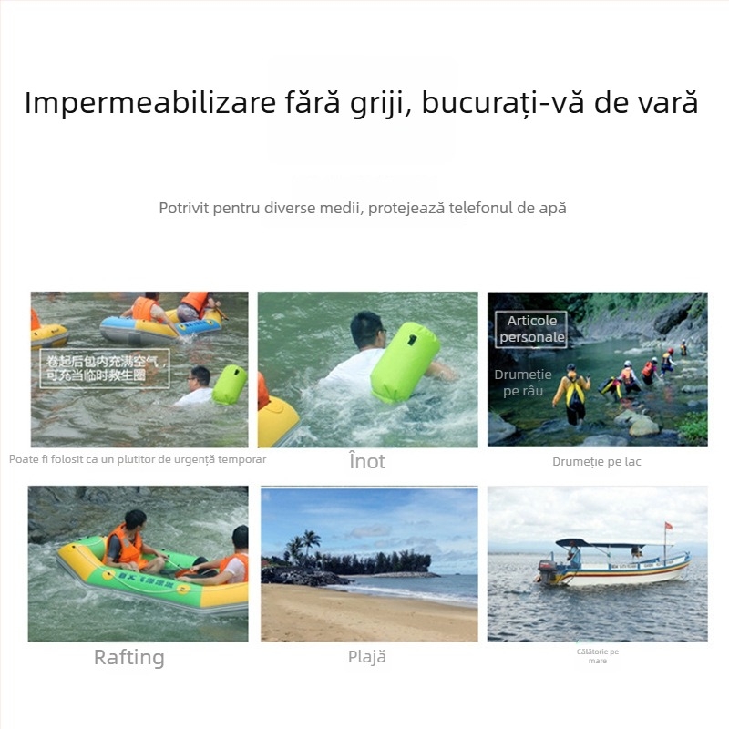 Geantă PVC impermeabilă cu camuflaj pentru exterior, multifuncțională, portabilă pentru călătorii și depozitare, geantă impermeabilă de tip găleată