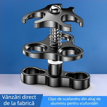 GoPro braț universal de clemă CP-2, aliaj de aluminiu, accesoriu pentru fotografie subacvatică, 90 g