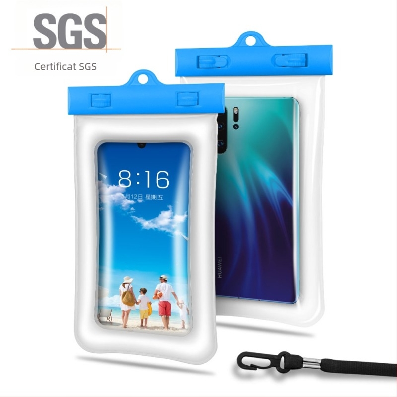 Geantă TPU impermeabilă pentru telefon, pentru înot și parcuri acvatice, husă plutitoare gonflabilă