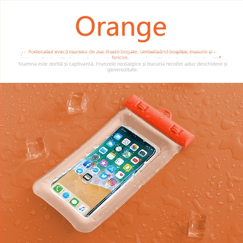 Geantă TPU impermeabilă pentru telefon, pentru înot și parcuri acvatice, husă plutitoare gonflabilă