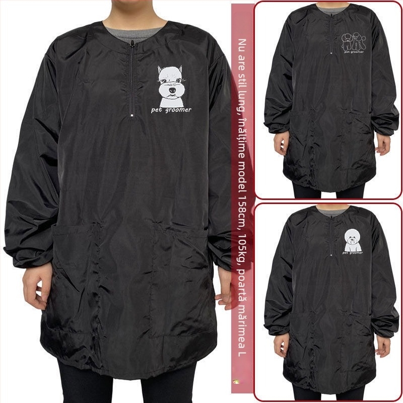 Halat pentru îngrijire animale de compa​nie – mâneci lungi, impermeabil la apă, respirabil (Brand: otter; Material: in; Importat: Nu; Origine: Altă)