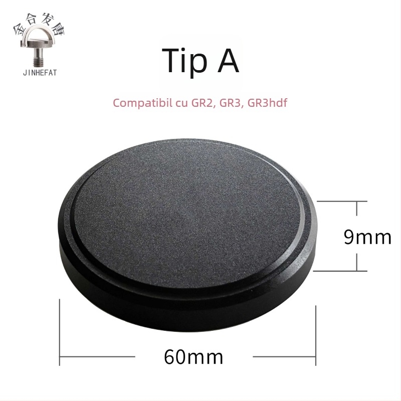 Capac obiectiv Ricoh GR, aliaj aluminiu, protecție împotriva prafului prin apăsare, baionetă 58 mm, GR2/GR3/GR3X/GR4