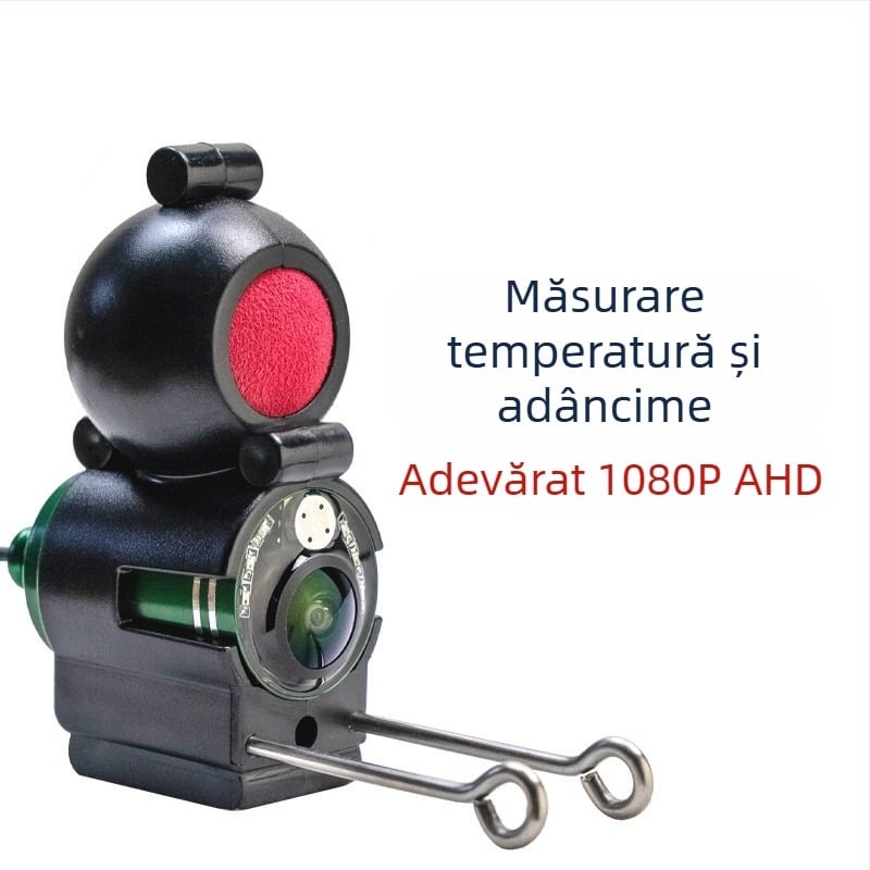 Cameră subacvatică pentru pescuit – HD, alimentare reîncărcabilă, adâncime 0.6–73 m