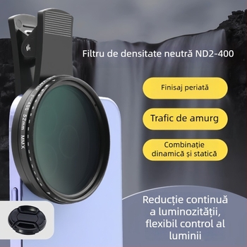 Filtru polarizant ND2-400 reglabil pentru telefoane mobile și camere