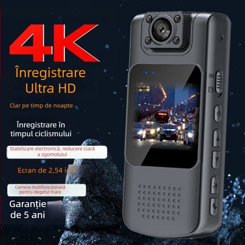 Recorder portabil de video cu Wi-Fi, 8K Ultra-Definiție, previzualizare în timp real și înregistrare