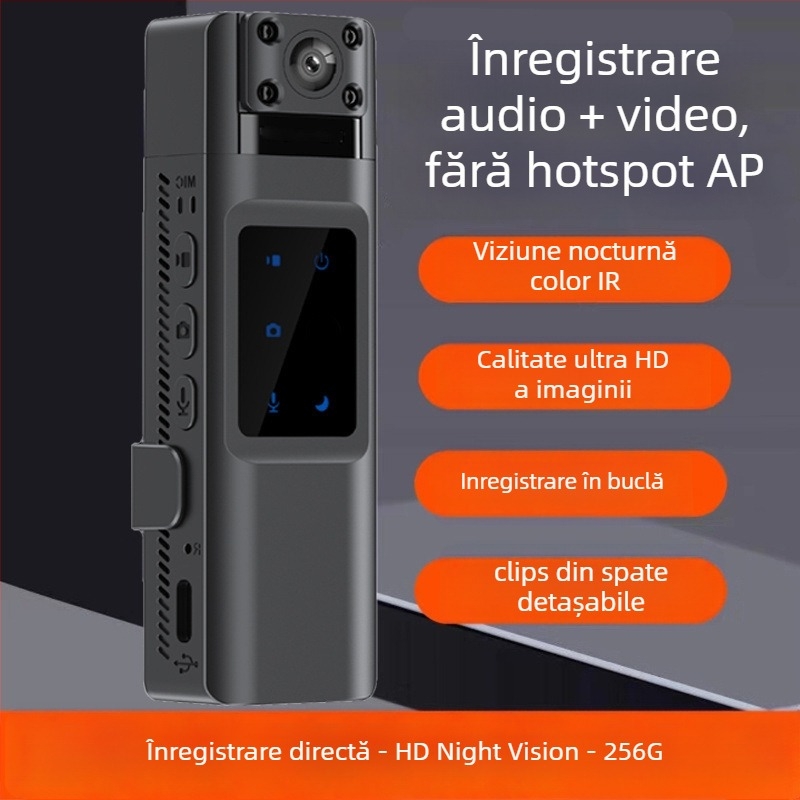 Recorder portabil de video cu Wi-Fi, 8K Ultra-Definiție, previzualizare în timp real și înregistrare