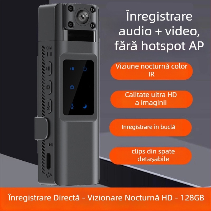 Recorder portabil de video cu Wi-Fi, 8K Ultra-Definiție, previzualizare în timp real și înregistrare