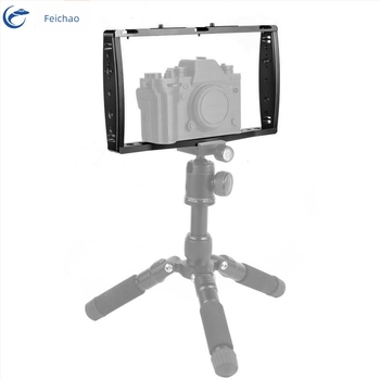 FEICHAO Suport dublu pentru GoPro/DSLR/telefoane – aliaj de aluminiu, sarcină maximă 2–5 kg
