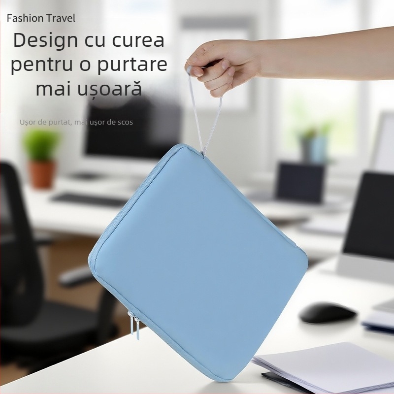 Geantă digitală - stil geantă de mână, material Oxford, impermeabilă, rezistentă la uzură, pentru călătorii, organizator cabluri și accesorii