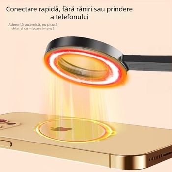 Băț pentru selfie MagSafe magnetic pentru telefon, aliaj de aluminiu, trepied portabil pentru exterior, telecomandă, Bluetooth