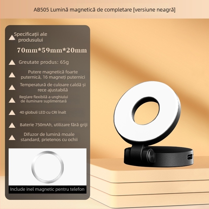 Băț pentru selfie MagSafe magnetic pentru telefon, aliaj de aluminiu, trepied portabil pentru exterior, telecomandă, Bluetooth