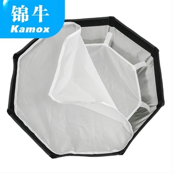 Kamox set foto, octagonal soft light box cu LED 55/65/90 cm, structură metalică
