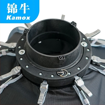 Kamox set foto, octagonal soft light box cu LED 55/65/90 cm, structură metalică