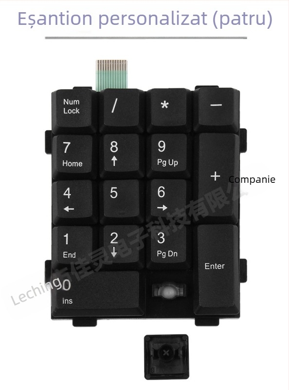 Tastatură numerică, 17/19 taste, conectare prin cablu, ABS plastic, nu este rezistentă la apă