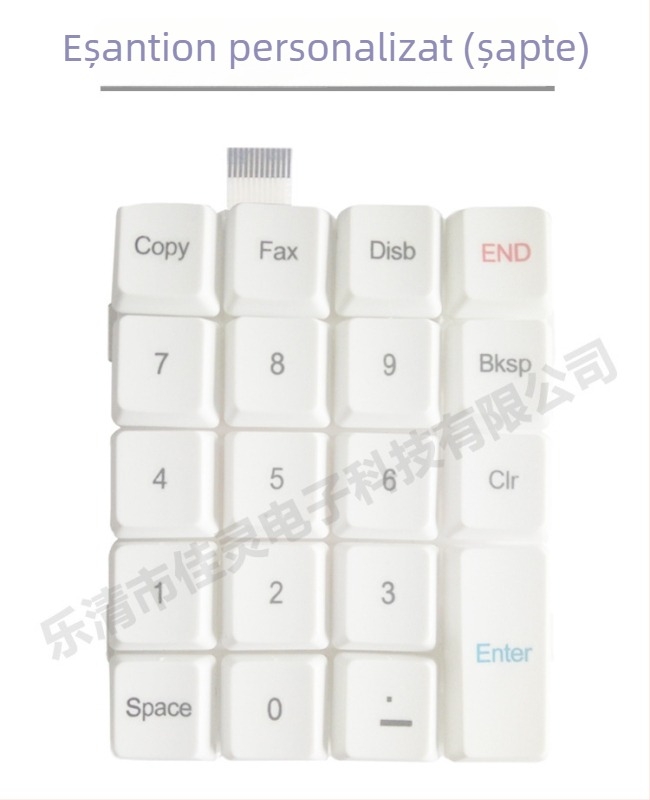 Tastatură numerică, 17/19 taste, conectare prin cablu, ABS plastic, nu este rezistentă la apă