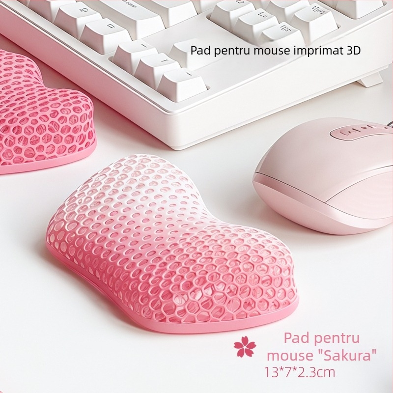 Pad de încheietură pentru tastatură mecanică, imprimat 3D (model 1, 28 g, lansare 2025)