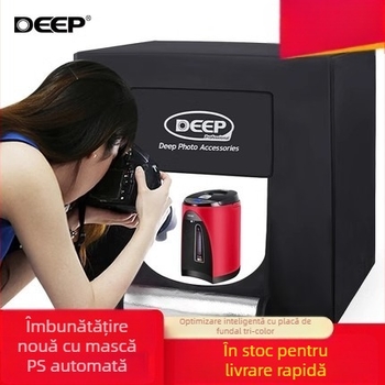 Kit foto, marca Dep, model DEEP60*60*60, iluminare LED cu softbox pentru studio, certificat BSTDG1601675631EC-1