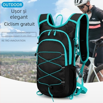 Rucsac ușor de drumeție, capacitate mare pentru activități în aer liber, material Oxford, respirabil și ultra-ușor, rezistent la uzură, unisex, curele curbate, elemente reflectorizante pentru siguranța nocturnă, fluier SOS
