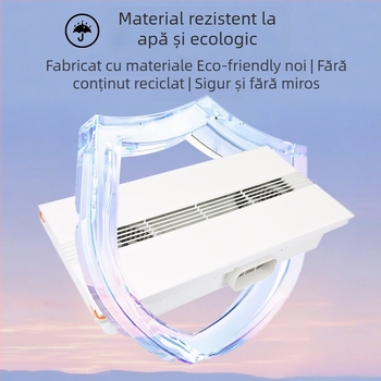Ventilator de ventilație încorporat în tavan, DX-H600-17, 220V, 64W, iluminare silențioasă, 2 în 1 ventilație