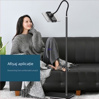 Suport metalic pentru telefon și tabletă, universal, pentru montaj pe birou sau podea, reglabil, cu susținere solidă