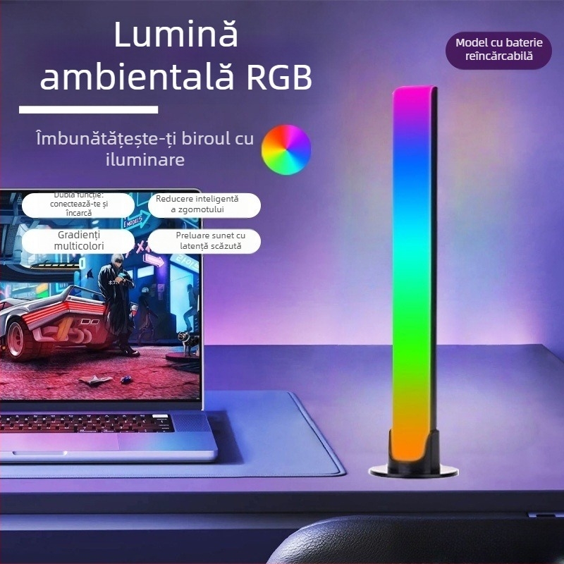 Lumină muzicală ritm activată vocal - pe masă, model L023 (Control non inteligent)