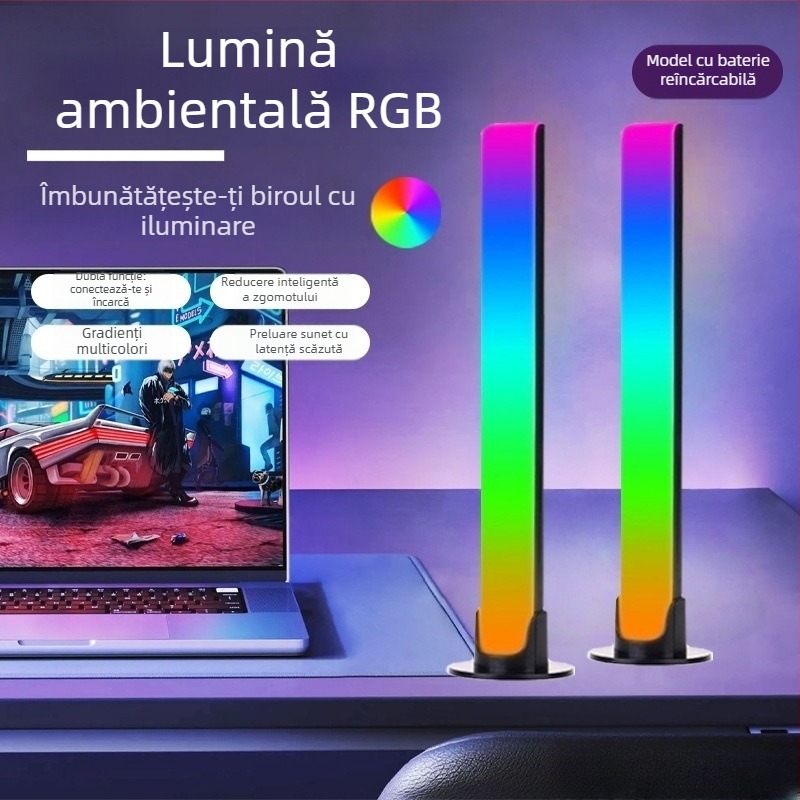 Lumină muzicală ritm activată vocal - pe masă, model L023 (Control non inteligent)