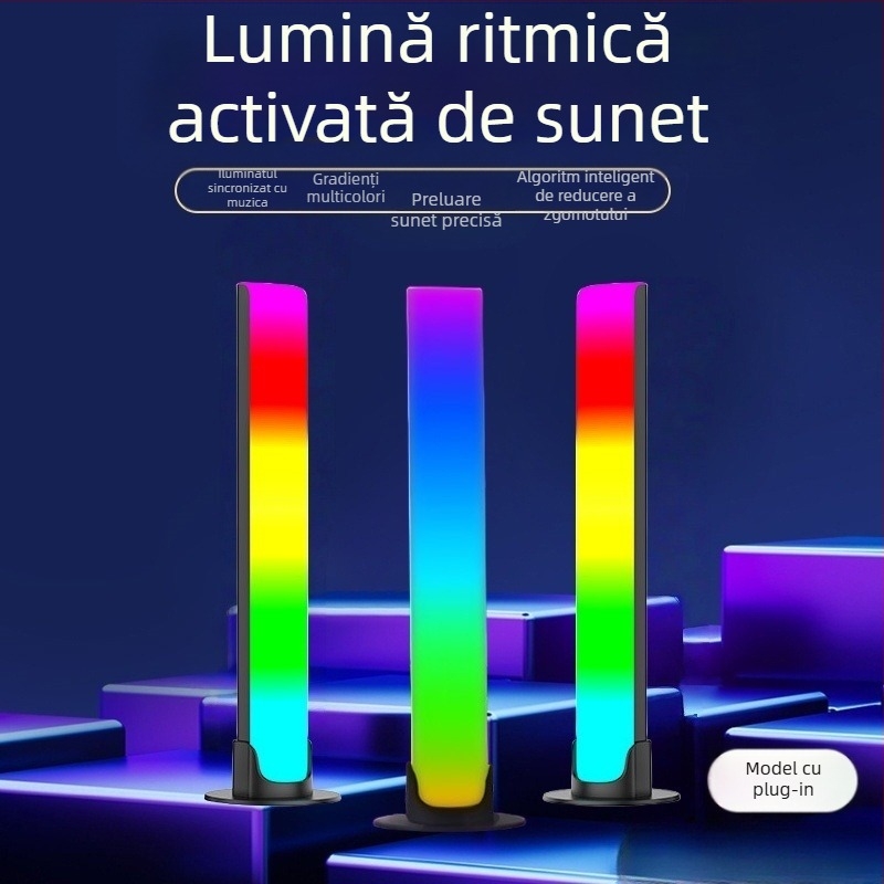 Lumină muzicală ritm activată vocal - pe masă, model L023 (Control non inteligent)