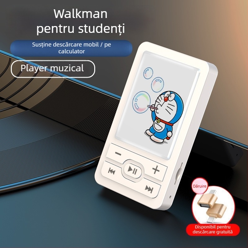 Mini player MP3 cu modele desen animate, slot pentru card, acoperire epoxidică — WANKEY MP3
