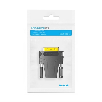 Convertor DVI către HDMI | adaptor HDMI masculin la DVI feminin, model Ad048, contacte placate cu aur, nucleu de cupru, transfer de date 60 Hz