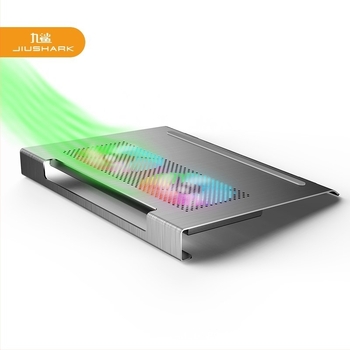 Bază de răcire pentru laptop, din aliaj de aluminiu, cu 2 ventilatoare, pentru notebook