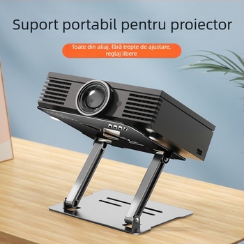 Suport din aliaj de aluminiu pentru proiector, cu design de ridicare, pentru notebookuri și tablete, 11–17,3 inci, model D32, greutate 650 g
