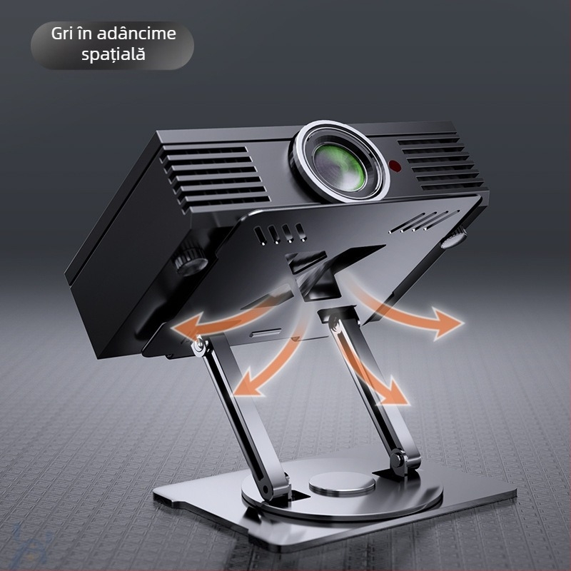 Suport din aliaj de aluminiu pentru proiector, cu design de ridicare, pentru notebookuri și tablete, 11–17,3 inci, model D32, greutate 650 g