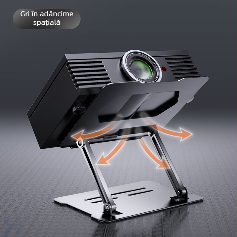 Suport din aliaj de aluminiu pentru proiector, cu design de ridicare, pentru notebookuri și tablete, 11–17,3 inci, model D32, greutate 650 g