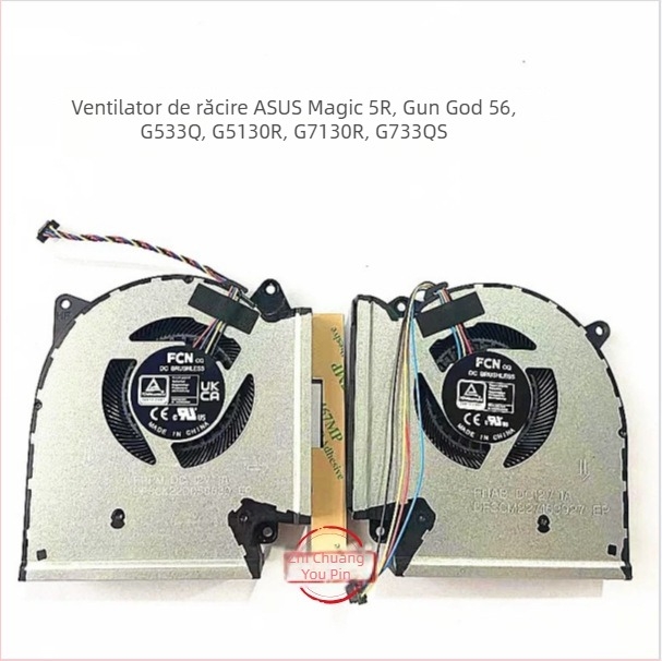 Cooler pentru laptop Gunslinger 5 6 G533Q, aluminiu, 50 g, 1 ventilator