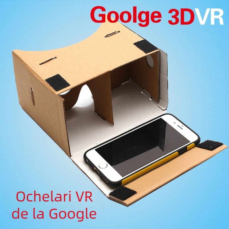 Ochelari VR inteligenți cu Android, Rezoluție 1K, Bluetooth audio/video, Fără cameră, Poate fi purtat peste ochelari