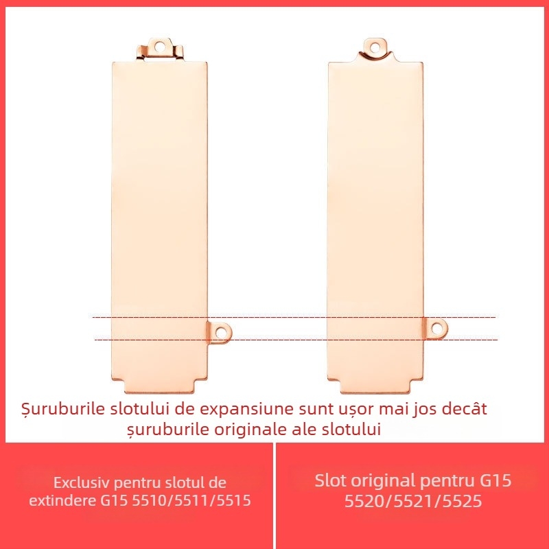 Suport M.2 SSD cu radiator pentru Dell G15 (5510/5511/5515)