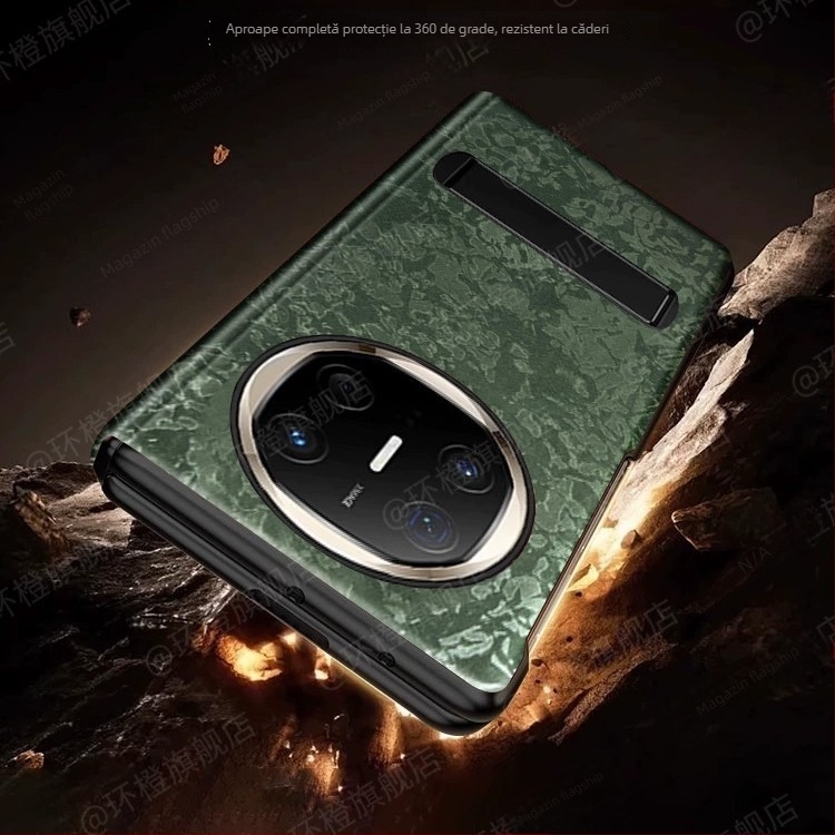 Carcasă de protecție Huawei MateX6 – stil minimalist, piele PU, finisaj prin presare la cald, protecție anti-cădere