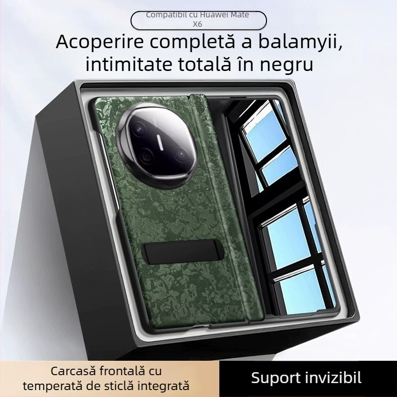 Carcasă de protecție Huawei MateX6 – stil minimalist, piele PU, finisaj prin presare la cald, protecție anti-cădere