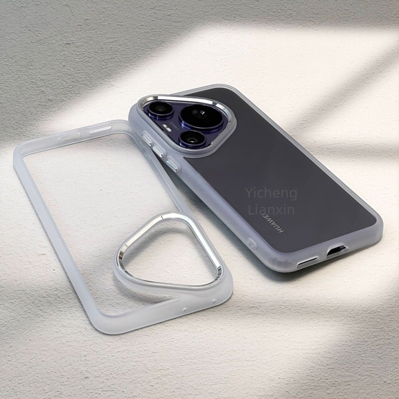 Husă PC transparentă pentru Huawei Pura70 Ultra, finisaj Frosted, antișoc și anti-cădere