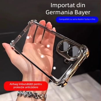 Carcasă de telefon pentru Xiaomi Poco F8 Ultra – TPU cu finisaj electroplating; antișoc, anti-cadere, rezistentă la zgârieturi și antiîngălbenire.